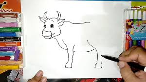 Mewarnai gambar tema idul adha mewarnai gambar. Cara Menggambar Sapi Dan Mewarnainya How To Draw Cow And Coloring It Youtube