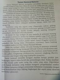 Temukan 2 Kalimat Majemuk Setara Dan 2 Kalimat Majemuk Bertingkat Dalam Teks Taman Nasional Brainly Co Id