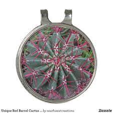 Unique Red Barrel Cactus Desert Plant Landscape Golf Hat Clip Zazzle Com Desert Plants Landscaping Desert Plants Barrel Cactus