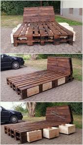 Thinking about starting a crafts or diy business? Wood Pallet Bed With Storage Drawers Site Diyprojectz4you Com Rusticbeddingcomfortershome Wood Pallet Beds Diy Apartment Decor Diy Apartments