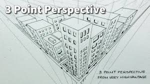 Perspective Birds Eye View Drawing Of Buildings Draw City Buildings In 3 Point Perspective And Looking Down From Above 3 Point Perspective Three Point Perspective Point Perspective
