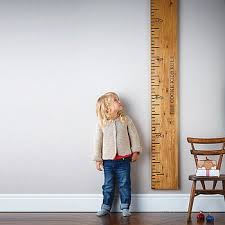 personalised wooden ruler height chart kids rule height