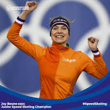 De beide schaatssters hadden een aflopende verbintenis en zetten hun handtekening onder een nieuw. Meet Joy Beune She Shined Bright Isu Speed Skating Facebook