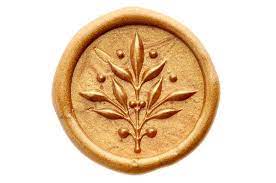 3d Olive Branch Wax Seal Stamp Sellos De Cera Diseno De Arte Grafico Sellos Digitales