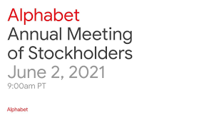 This proxy statement and our 2021 annualreport to stockholders, . 2021 Annual Meeting Of Stockholders Youtube