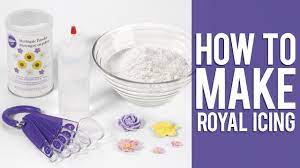 To prepare this recipe, combine all the ingredients in a large bowl and mix (with a hand test the icing for outline consistency by piping a small amount through a decorative tip. How To Make Wilton Royal Icing Youtube