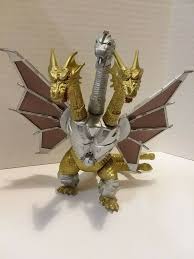 Godzilla king of the monsters. Trendmasters 1994 Mecha King Ghidorah Excellent Shape 6 Inch Tall 7 Inch Long Trendmasters Mecha King Excellence