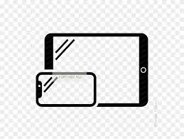 You can find more tablet computer clip arts in our search box. Vector Icon Of Horizontal Smartphone And Tablet Computer Iphone And Ipad Icon Free Transparent Png Clipart Images Download