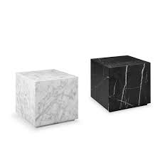 Carrara Marble Drum Side Table Square In 2020 Drum Side Table Marble Block Black Marble