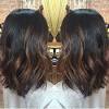Medium Length Black Dark Brown Balayage