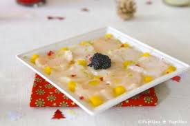 Saint Jacques En Carpaccio Mangues Et Oeufs De Lump Carpaccio Saint Jacques Recettes Pour Le Diner Saint Jacques