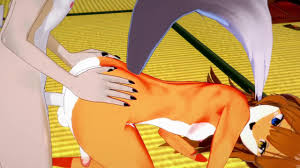 Furry Yaoi Hentai 3D - Shiro (Hund) & Naru (Fuchs) Sex in einem japanischen  Raum