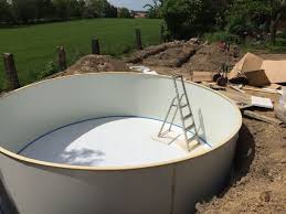 Pool Stahlwand Hobbypool Aufbau Garten Pool Selber Bauen Gartenpools Pool Im Garten