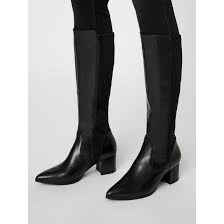 Bottes Au Genou Bout Pointu Noir Black Bianco La Redoute
