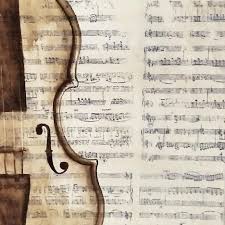 Musical Art Violin Painting On Old Music Sheets Love Combining Music And Art Violin Painting Violin Art Painting Musical Art