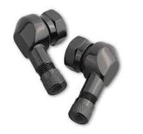 Motorrad Alu Winkelventil schwarz Ø 11,3mm BL25MS11.3 Eckventil