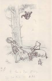 Milne and english illustrator e. Original Art Stories Winnie The Pooh Pencil Sketches