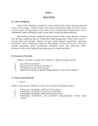 Report sistem kelistrikan sepeda motor. Doc Makalah Motor Listrik Donny Tappy Academia Edu