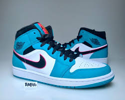 Jordan 1 Mid Black Green White Pin On Sneakers Trainers Sneakerheads