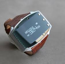 Is This Wear The Look Of Watches Are Headed I Like It I Especially Love The Brown Snake Skin Leather Band Futuristic Watches Amazing Watches Cool Watches