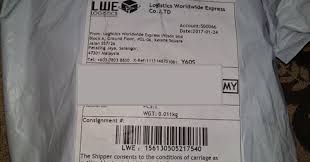Lwe logistics helps you get your bought goods shipped from the merchant to your address. Post Office Tracking Package Shipping Delivery Lwe Logistic Worldwide Delivery Time From China To Kuching Sarawak Malaysia