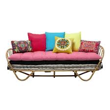 lit banquette 90x190 en rotin maisons du monde banquette rotin banquette rotin