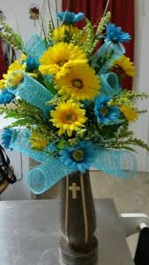 Maybe you would like to learn more about one of these? Spring Summer Vase Cemetery Arrangement Memorial Flowers Cemetery Decorations Gravesite Decorations