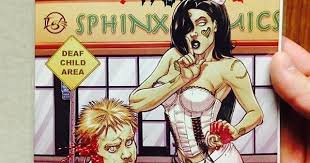 I got my Zombie Tramp's controversially pro-Deaf special cover in the mail!  This 1,000 limit count issue was made to honor the nation's first  Deaf-owned (Michael Marts) comic book store front -