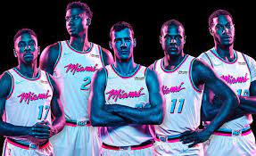 Heat jersey patch changes to ukg as ultimate software merges with the kronos group the heat's ad patch will also change. Miami Heat To Debut New Miami Vice Inspired Uniforms
