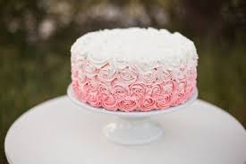 Black And White Ombre Cake Ombre Rosettes Round Wedding Cakes Rosette Cake Pink Rosette Cake Ombre Rosette Cake
