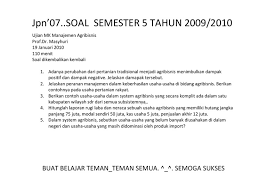 Sarjana yang mengkaitkan sim dengan komputer adalah … 22. Soal Ujian Manajemen Agribisnis Pertanian Ugm Pdf