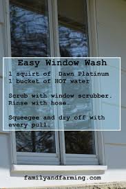Easy Window Wash In 2020 Hard Water Stain Remover Rhubarb Squares Farm Photo