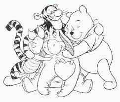 Resultado De Imagen De Winnie Pooh Y Sus Amigos Abrazados Cartoon Coloring Pages Bear Coloring Pages Valentine Coloring Pages