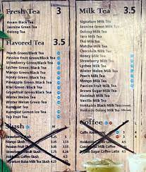 Ding Tea Menu Slc Menu