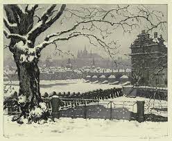 Funiculi funicula brno symphony orchestra jaromir hnilicku choir jiří. View Of Old Prague In Winter By Jaromir Stretti Zamponi Winter Art Prague Bohemian History