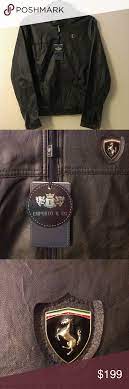 Emporio Co Ferrari Leather Jacket Xxl Brand Nwt Leather Jacket Leather Leather Jacket Black