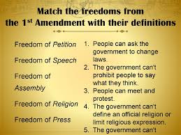 Or the right of the people peaceably to assemble, and to petition the. The U S Constitution Online Presentation