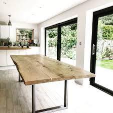 Bespoke Refined Wood Resin Tables Live Edge Tops Earthy Timber Large Oak Dining Tables Large Dining Table Extra Large Dining Tables