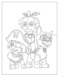 How to draw paw patrol halloween chase, marshall and zuma | coloring pages for kids | learn to draw. Free Paw Patrol Coloring Pages To Download Printable Pdf Verbnow