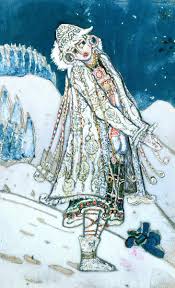 Nicholas Roerich Snegurochka Costume Design For Ostrovsky S Play Snegurochka 1912 Nicholas Roerich Snow Maiden Spirited Art