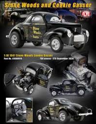 The most famous of all drag racing gassers is the original stone, woods and cook willys. Willys Gasser 1941 Black 1 18 Acme Diecast Acme1800915 The Diecast Company