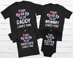 Well you're in luck, because here they come. Personalized Family Gender Reveal Party Shirt Pregnancy Etsy