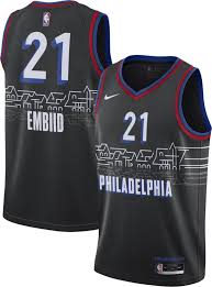 Joel embiid (philadelphia 76ers) with a dunk vs the boston celtics, 01/22/2021. Nike Men S 2020 21 City Edition Philadelphia 76ers Joel Embiid 21 Dri Fit Swingman Jersey Dick S Sporting Goods