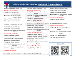 Solid Waste Calendar | Tyler, TX