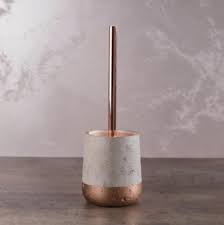 Wc Burste Beton Grau Kupfer Dose Toilettenburste Aufbewahrungsdose Seifenspender Wc Garnitur Seifenspender Toilettenburste
