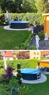 Ein Bisschen Kreativitat Ist Immer Gefragt Wenn Man Einen Stilvollen Garten Mit Swimmingpool Plant Dabei Gartenpools Schwimmbad Landschaftsbau Pool Im Garten