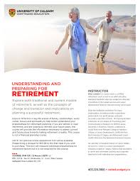 Looking To Retire Join Careervitality Services The University Of Calgary Conted U Retirement Lifestyle University Of Calgary Continuing Education
