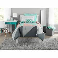 When you start searching for a twin comforter set, you will quickly realize that there are numerous options out there, and they all vary drastically in terms of filling and construction. Mainstays Gray And Teal Twin Twin Xl Size Bed In A Bag Comforter Set Sheets New Ebay