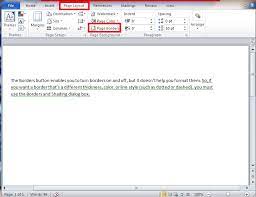 How To Insert Page Border In Word 2010 Trainingtech