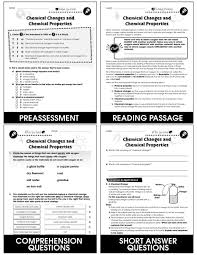 In chemical change where it can be reversed chemical properties of substance alter and a new substance is formed. Properties Of Matter Chemical Changes And Chemical Properties Gr 5 8 Grades 5 To 8 Lesson Plan Worksheets Ccp Interactive